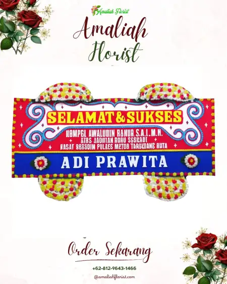 Papan Bunga Ucapan Selamat Mojolawaran